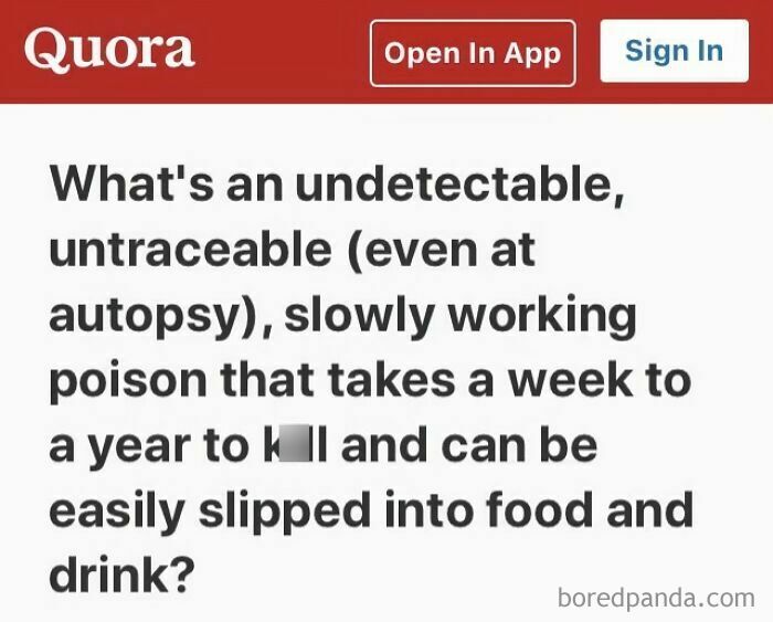 Quora question about an undetectable, slowly working poison that can be slipped into food or drink.