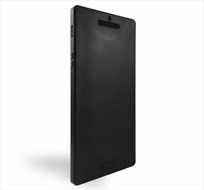 Black rectangular device with side buttons and speaker slots, one of the Shark Tank products that completely flopped.