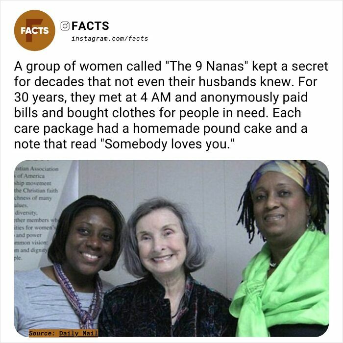 Three smiling women from “The 9 Nanas” who secretly helped people in need for decades, showcasing fascinating acts of kindness.