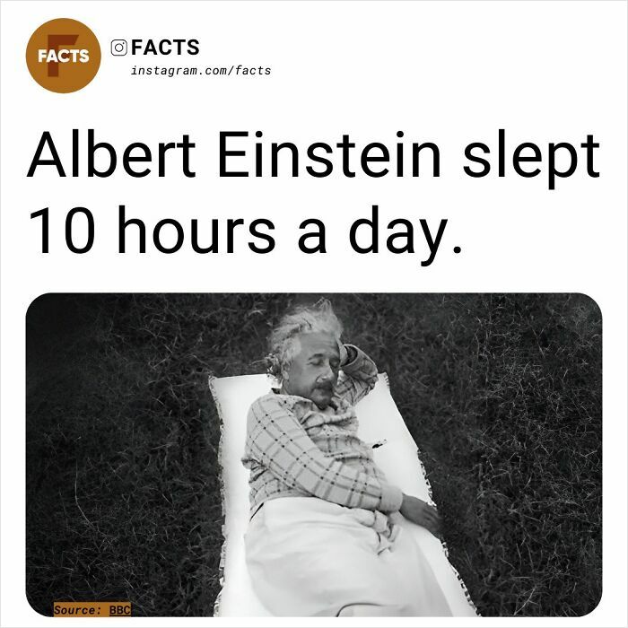 "Albert Einstein relaxing outdoors, highlighting fascinating fact about his 10-hour sleep habit."