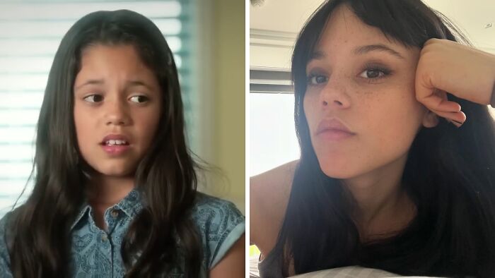 Side-by-side then and now photos of a famous celebrity showing changes in appearance over time for celebrity photos.