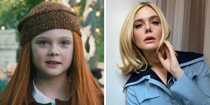 Side-by-side then and now photos of a famous celebrity showing striking changes over time in a well-known comparison.