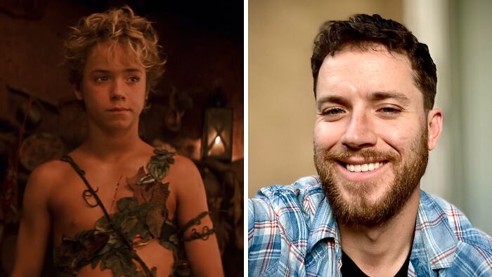 Side-by-side then and now photos of a famous celebrity showing noticeable changes over time to make you feel old.