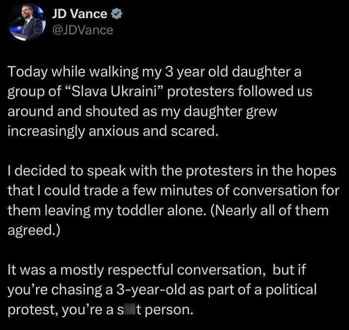 Screenshot of a social media post showing a controversial political protest story with outrageous lies people tried to pass off as real.