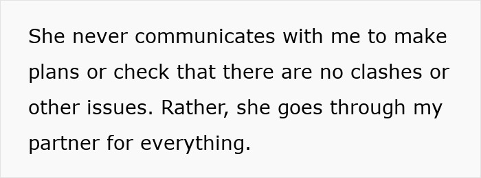 Text excerpt about controlling behavior from SIL showing frustration after years of communication issues with partner.