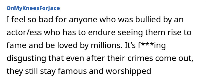 Comment discussing fame and past actions in relation to Jon Hamm's university history.