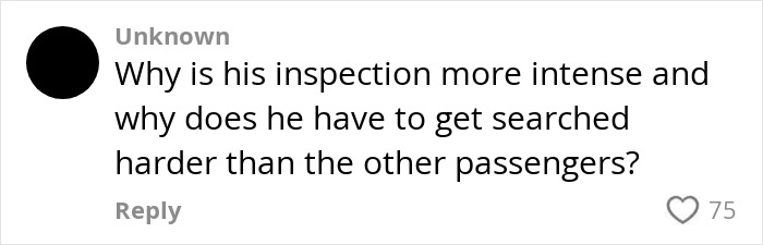 Comment questioning the intense inspection related to 'SSSS' code on plane ticket, indicating a complex flight issue. Comment questioning the intense inspection related to 'SSSS' code on plane ticket, indicating a complex flight issue.