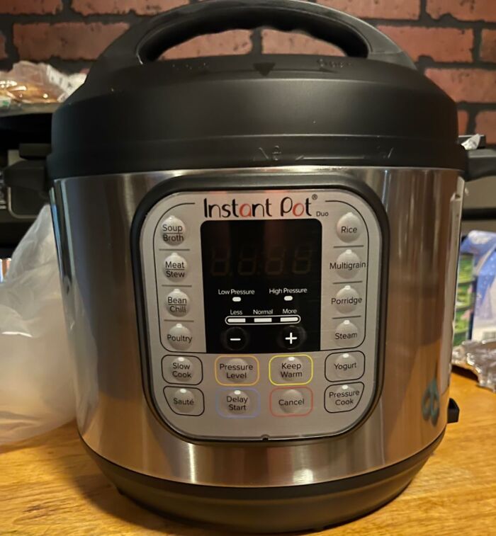 Instant Pot on a kitchen counter ready for use, highlighting convenience to improve Wednesday this week.