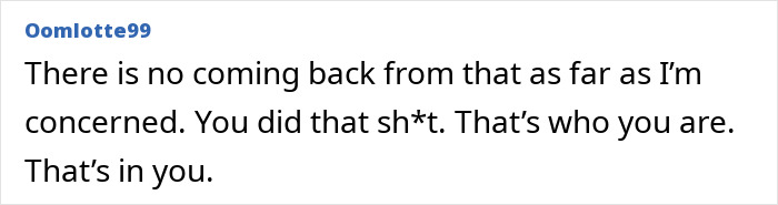 Comment discussing Jon Hamm's past, highlighting a critical viewpoint.