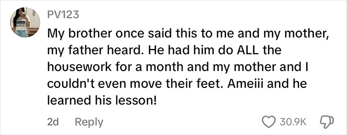 Comment praising woman for locking little brother outside to teach him a lesson on gender roles. Comment praising woman for locking little brother outside to teach him a lesson on gender roles.