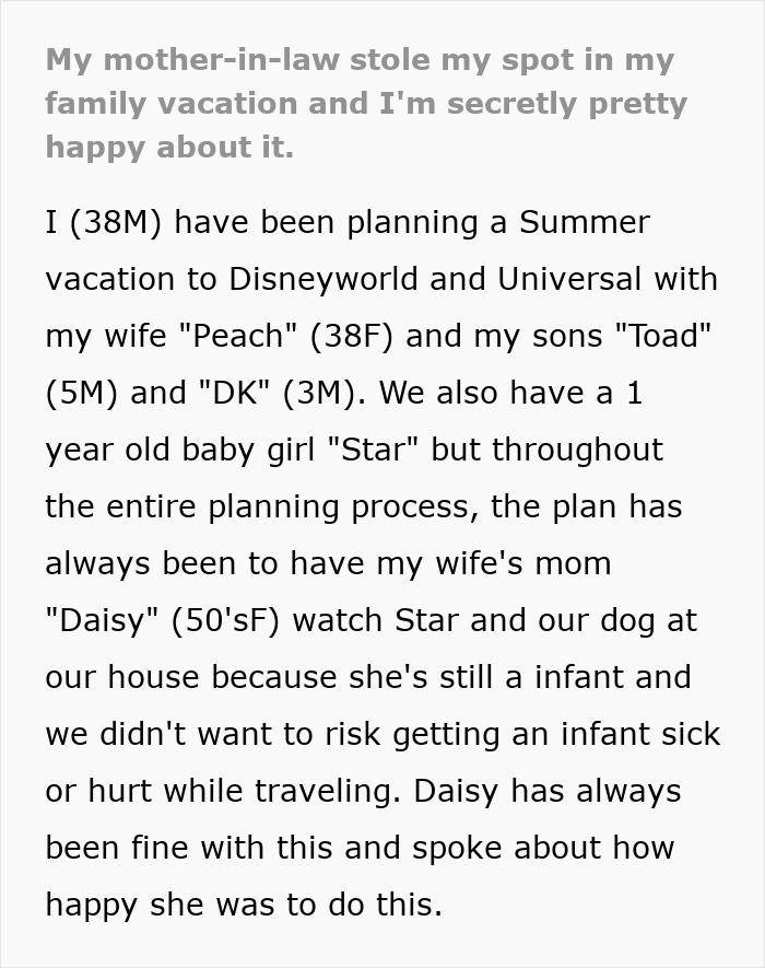 Man Offers MIL His Place On Disney Vacation, Somehow Ends Up The Real Winner: &ldquo;I Am Pretty Pumped&rdquo;