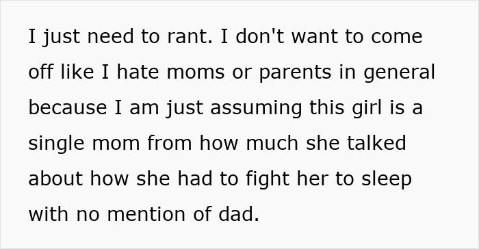 Man Is Annoyed That His Classmate Thought That Bringing Her Daughter With Her Was Fine