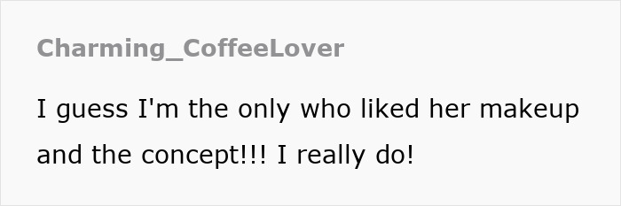 Comment from user Charming_CoffeeLover on Jenna Ortega&rsquo;s face change and makeup concept.