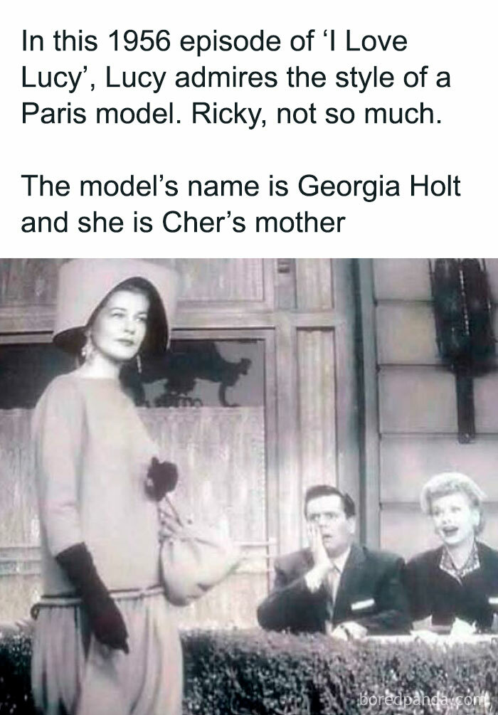 1956 "I Love Lucy" episode scene featuring a stylish model admired by Lucy; makes you feel old seeing vintage fashion.
