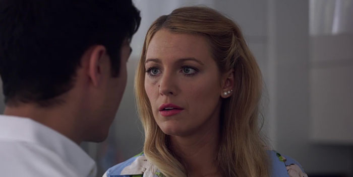 Blake Lively in an intense scene with a costar, highlighting interest in the unscripted moment. 