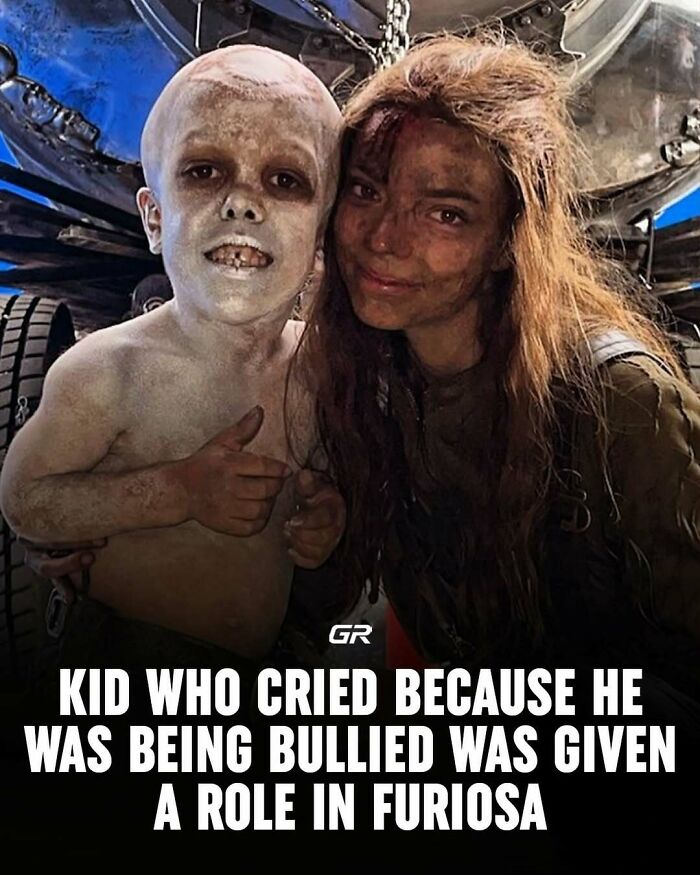 Children in movie makeup on a film set for an interesting fact about casting in "Furiosa."