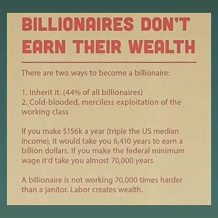 Text on capitalism critique highlights wealth inequality and labor value.