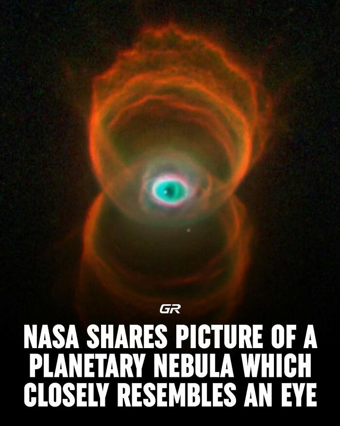Planetary nebula resembling an eye, shared by NASA, showcasing one of the interesting facts about space phenomena.