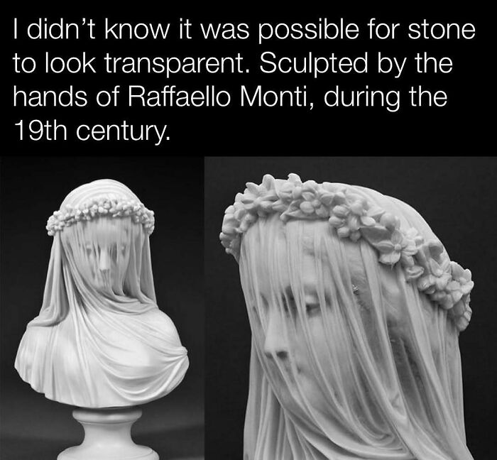 19th-century Raffaello Monti sculpture with a transparent stone effect, highlighting historic art craftsmanship.