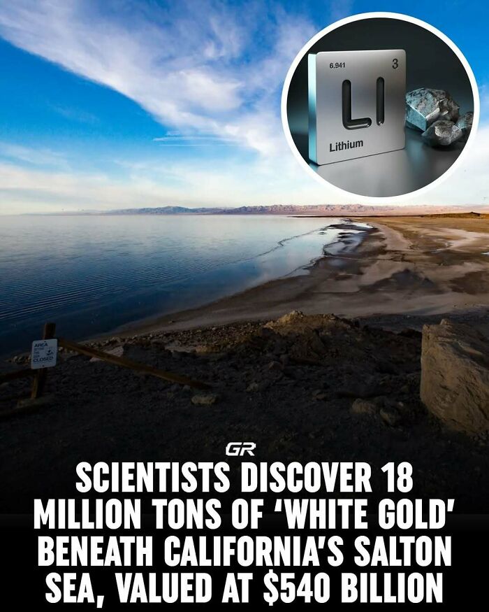 Scientists find lithium beneath Salton Sea, showcasing "white gold" discovery.