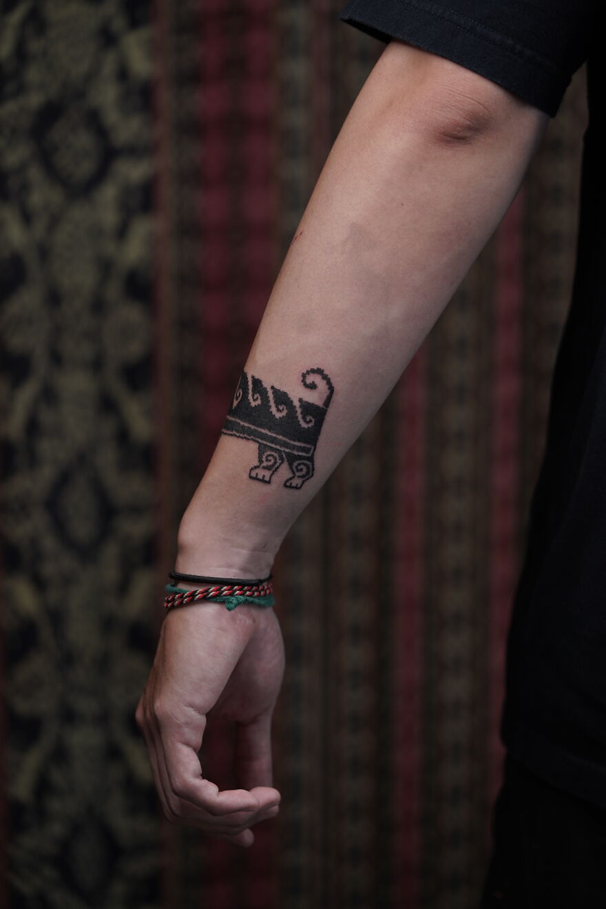 My Fella Tattoos His Dog To Accompany Him.