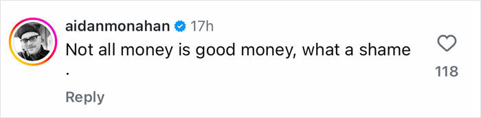 Instagram comment criticizing Nick Frost's role as Hagrid in the Harry Potter series.