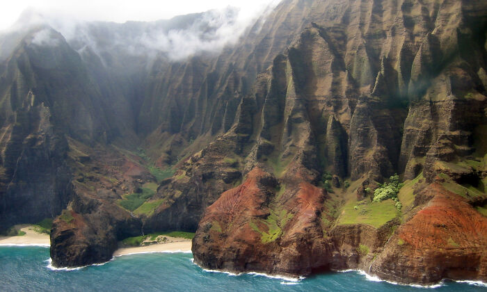 Incredible coastal vista with dramatic cliffs and ocean view.