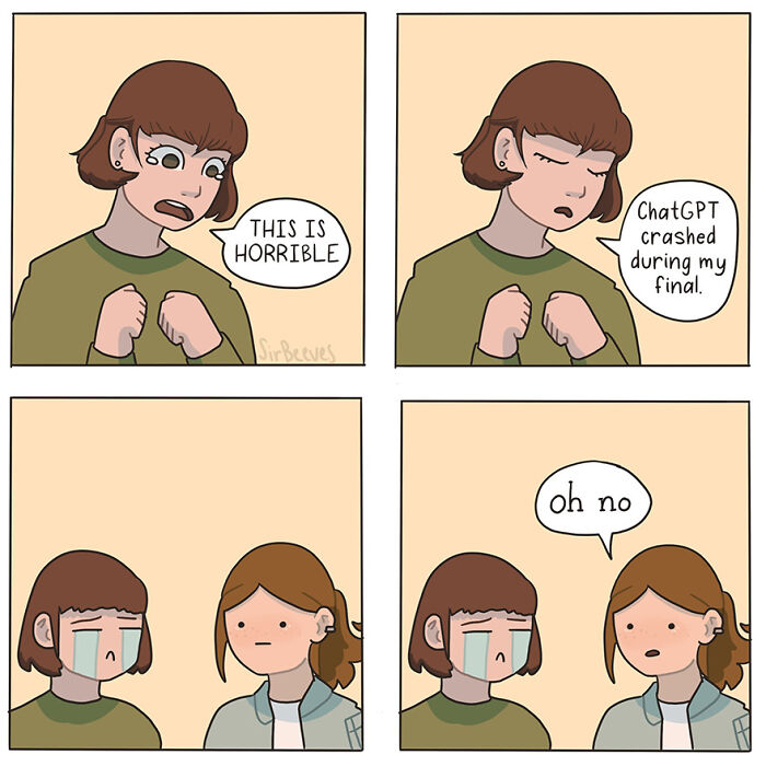 Comic panels by Sir Beeves depicting the emotional struggle of growing up with honest and relatable illustrations.