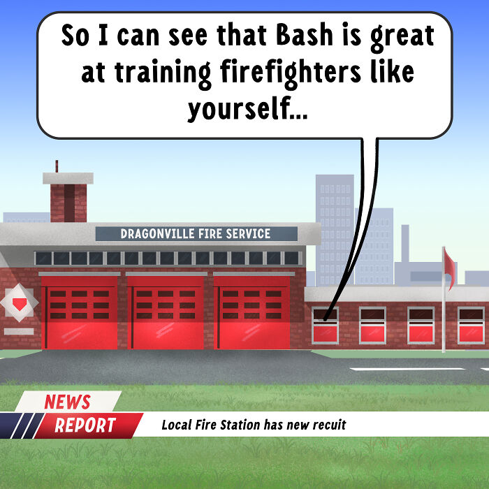 I Made A Comic About A Dragon In The Fire Service, And It Actually Makes Sense (Part 2)