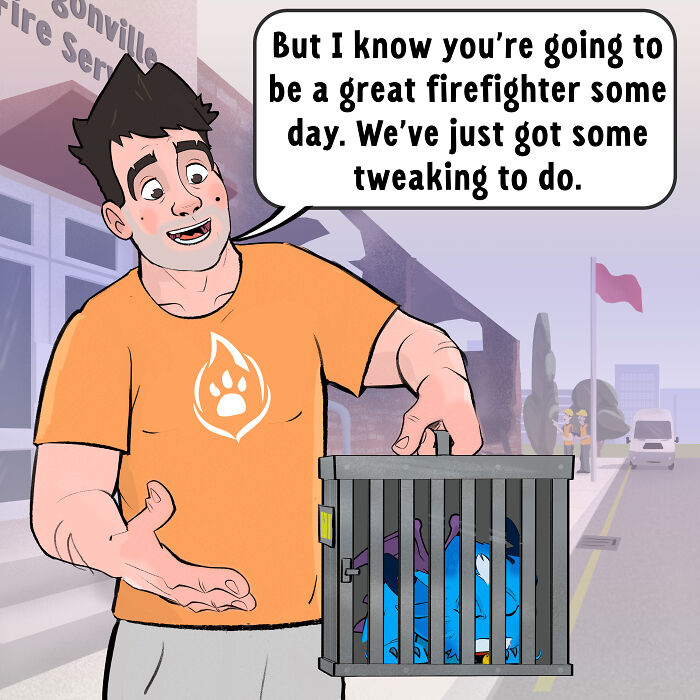 I Made A Comic About A Dragon In The Fire Service, And It Actually Makes Sense (Part 2)