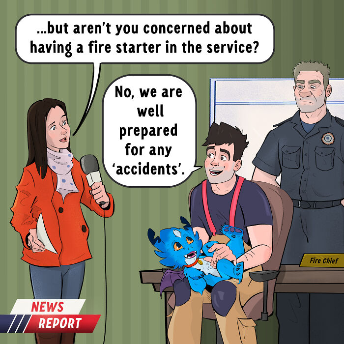 I Made A Comic About A Dragon In The Fire Service, And It Actually Makes Sense (Part 2)