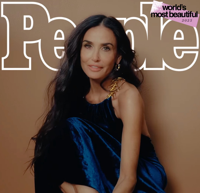 Person in a blue dress on People Magazine cover for "World's Most Beautiful" edition, highlighting beauty and elegance. Person in a blue dress on People Magazine cover for "World's Most Beautiful" edition, highlighting beauty and elegance.