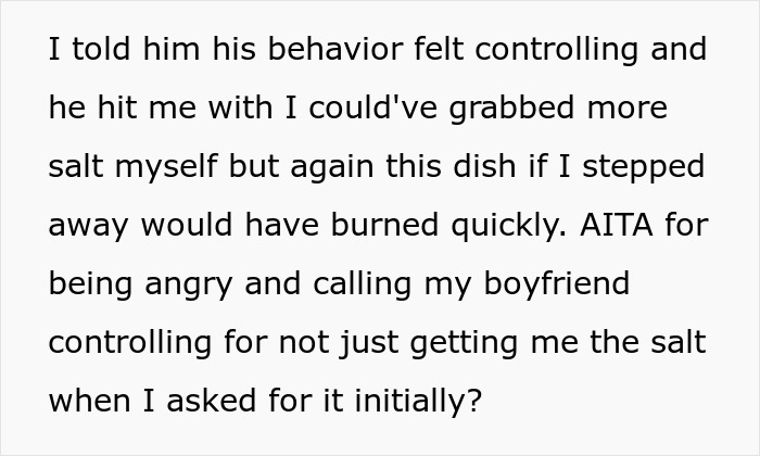 Text message exchange discussing frustration over cooking for boyfriend's family on vacation.