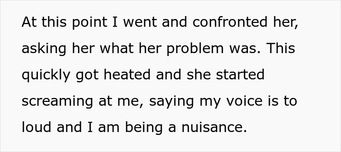Text conversation about neighbor dispute, heated argument over loud voice, nuisance complaint. Text conversation about neighbor dispute, heated argument over loud voice, nuisance complaint.