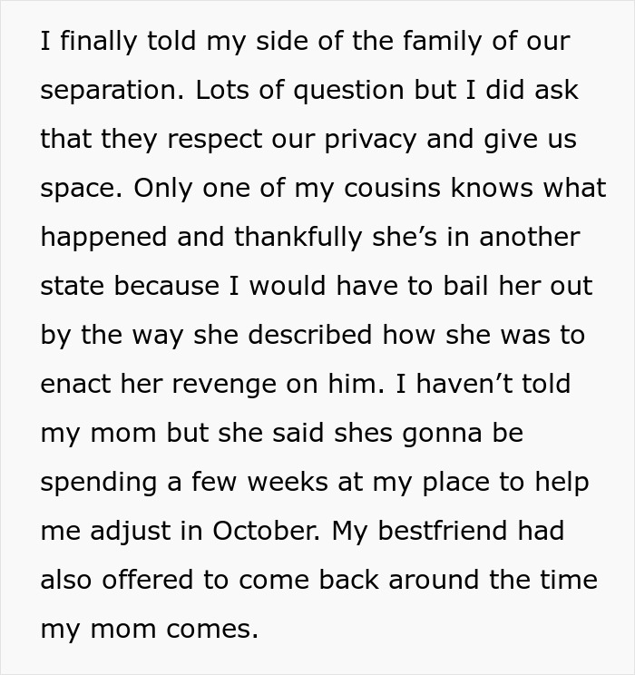 Text discussing exposé of partner plot by fiancée after childbirth, revealing details to family for support. Text discussing exposé of partner plot by fiancée after childbirth, revealing details to family for support.