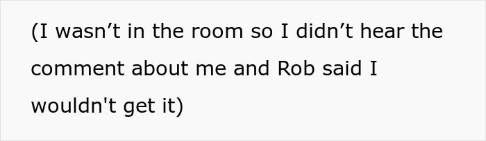 Text on image about not hearing a comment, emphasizing a related vacation ban story.