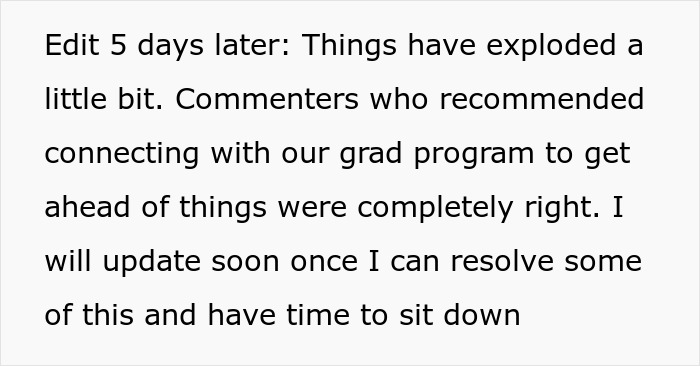 Text update about a friend demanding birthday plans change for her diet, leading to unexpected complications.