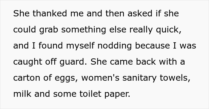 Text from a story about a good deed leading to an unexpected charity event.