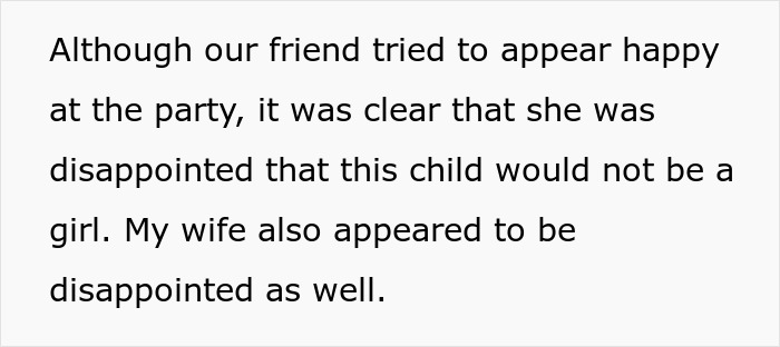 Text about a guy using statistics to predict a pregnant friend will have a boy, causing his wife to be upset.