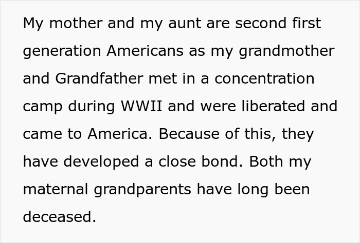 Text discussing family history and close bonds between second first generation Americans and maternal grandparents.