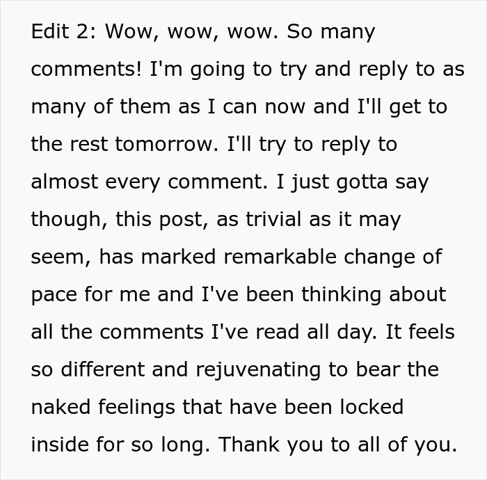 Anonymous celebrity responds to numerous comments, sharing feelings of being tired and disillusioned with life.