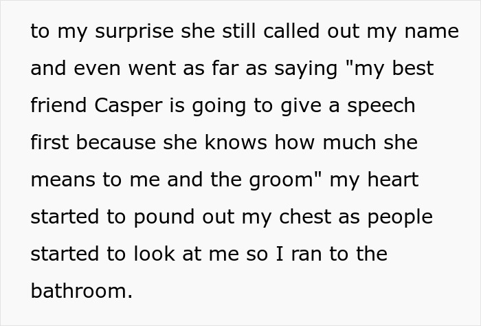 Text message reveals wedding drama involving bride, best friend, and the groom.