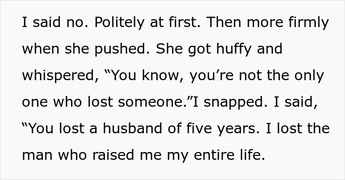 Text exchange where a grieving teen confronts a rude stepmom about a request during a sensitive time. Text exchange where a grieving teen confronts a rude stepmom about a request during a sensitive time.