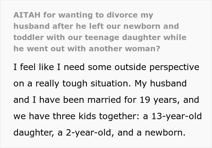Wife Considers Divorce After Coming Home To 3 Kids Left Alone And Hubby Nowhere To Be Found Wife Considers Divorce After Coming Home To 3 Kids Left Alone And Hubby Nowhere To Be Found