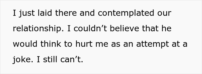 Text from a story about an April Fools' joke gone wrong, involving a fake affair and pregnancy. Text from a story about an April Fools' joke gone wrong, involving a fake affair and pregnancy.