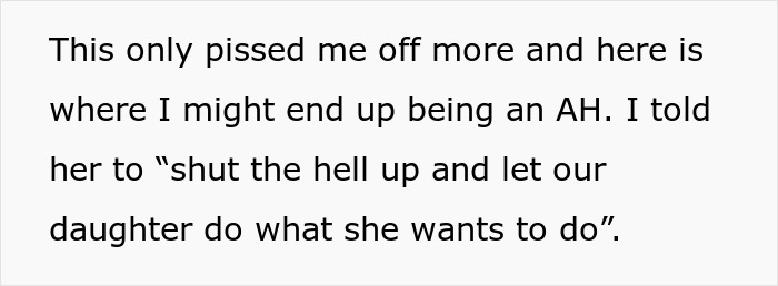 Text post showing a man expressing anger after defending his bi daughter against his wife's threats of divorce. Text post showing a man expressing anger after defending his bi daughter against his wife's threats of divorce.