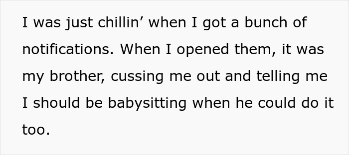 Teen Threatened With A Beating For Choosing To Enjoy Her Day Off Instead Of Babysitting Niece