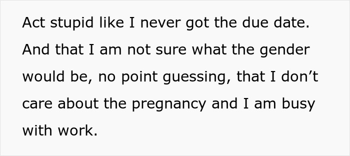 Text on keeping pregnancy news secret for husband's attention over MIL.