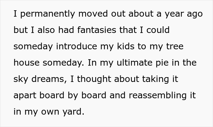 Sad daughter sitting alone near a childhood tree house, reflecting on memories and lost moments from her past.