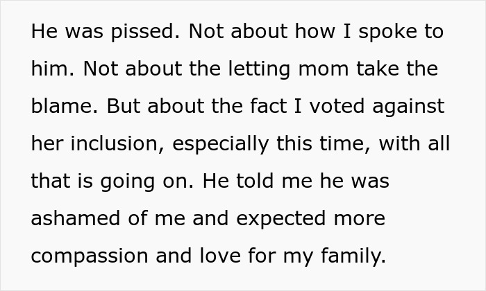 Text about a family's reaction to a 16-year-old's decision on vacation plans, emphasizing forced family bonds. Text about a family's reaction to a 16-year-old's decision on vacation plans, emphasizing forced family bonds.